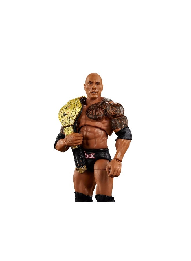 WWE Mattel WWE Ultimate Edition The Rock Action Figure & Accessories Set (15.24 cm) - Image 3