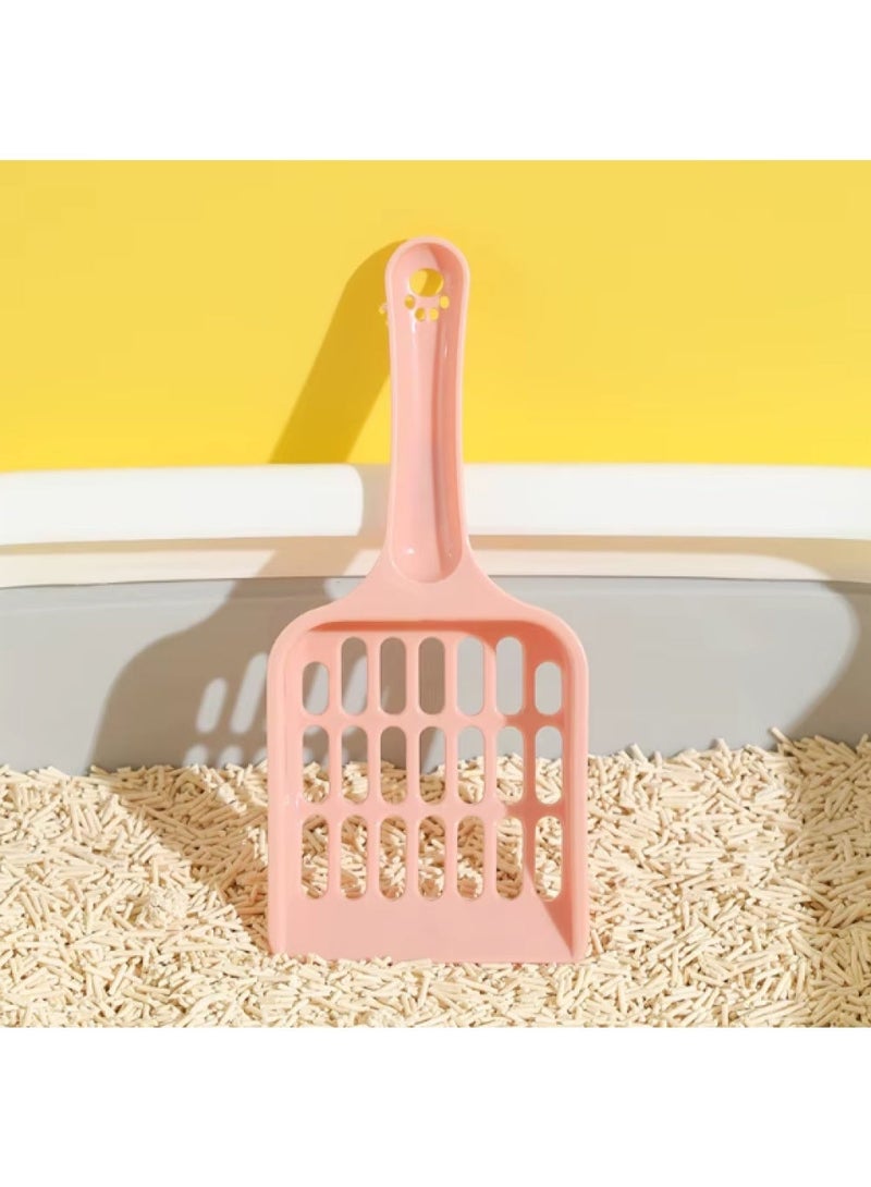 Multicolor Plastic Cat Litter Scoop – Litter Box Cleaning Tool with Wide Slots for Fast Sand Sifting and a Comfortable Handle - Image 1