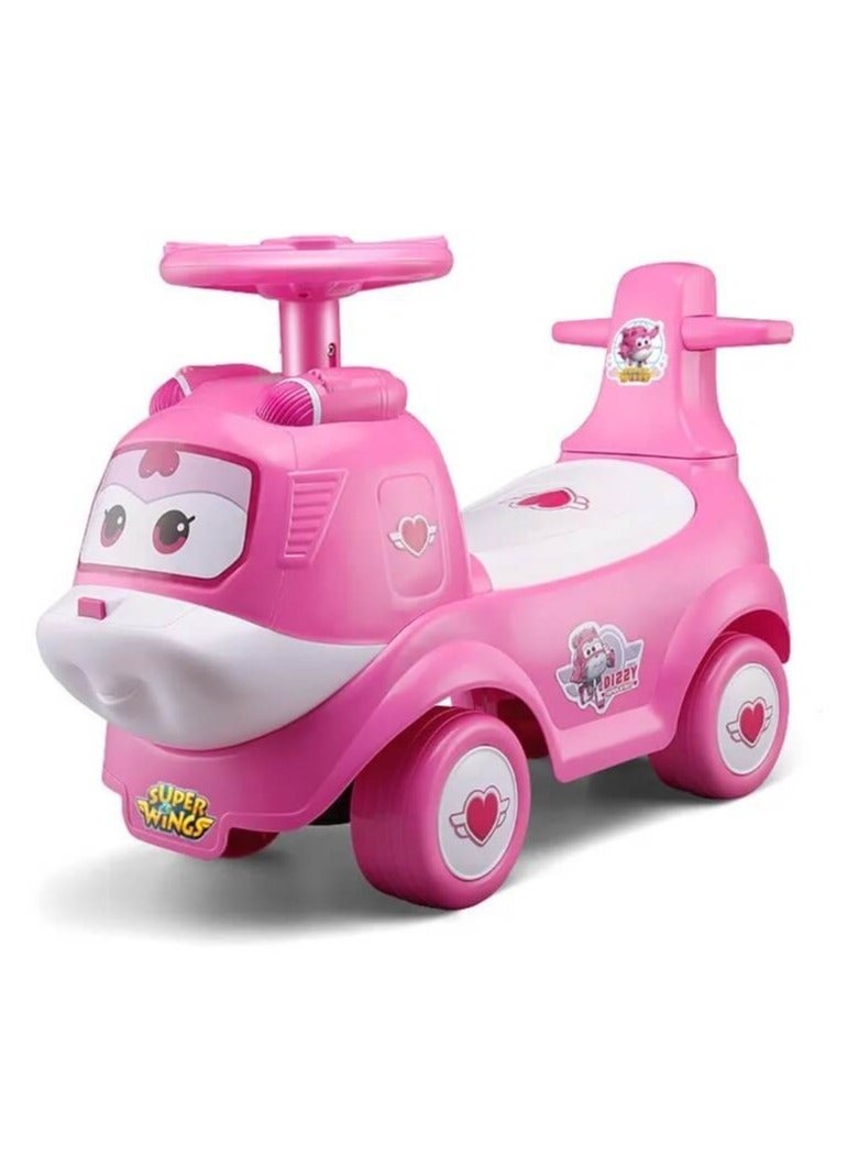Fengda Musical Ride-On Push Car for Toddlers with Multifunction Steering Wheel Pink - Image 2