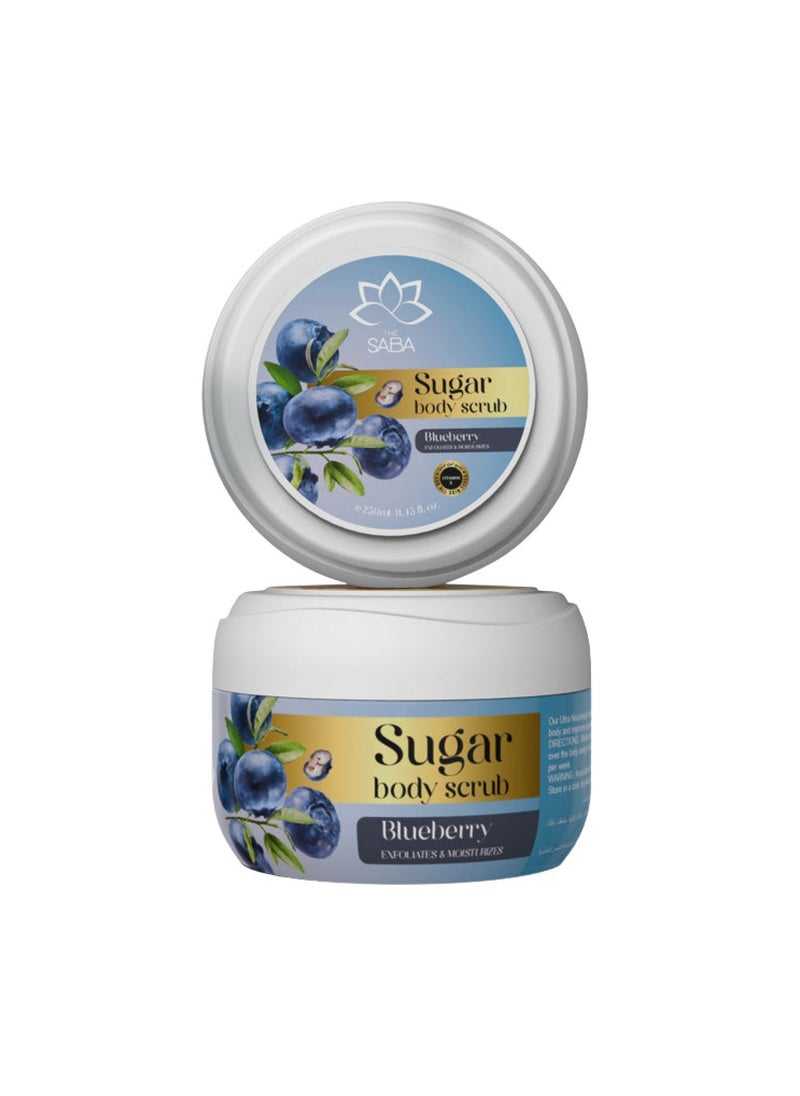 The Saba Sugar Body Scrub Blueberry 125ml 