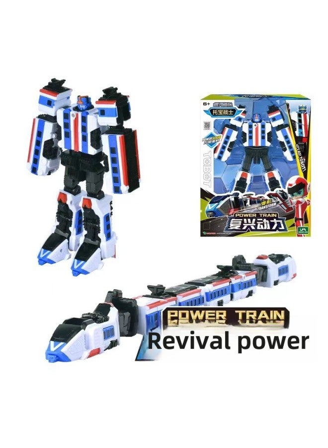 Tobao Warrior Galaxy Detective Series Broken Tiangang Wing Justice Special Police God Of War Deformation Robot Children's Toys-Color:Renaissance Power 7621 - Image 1