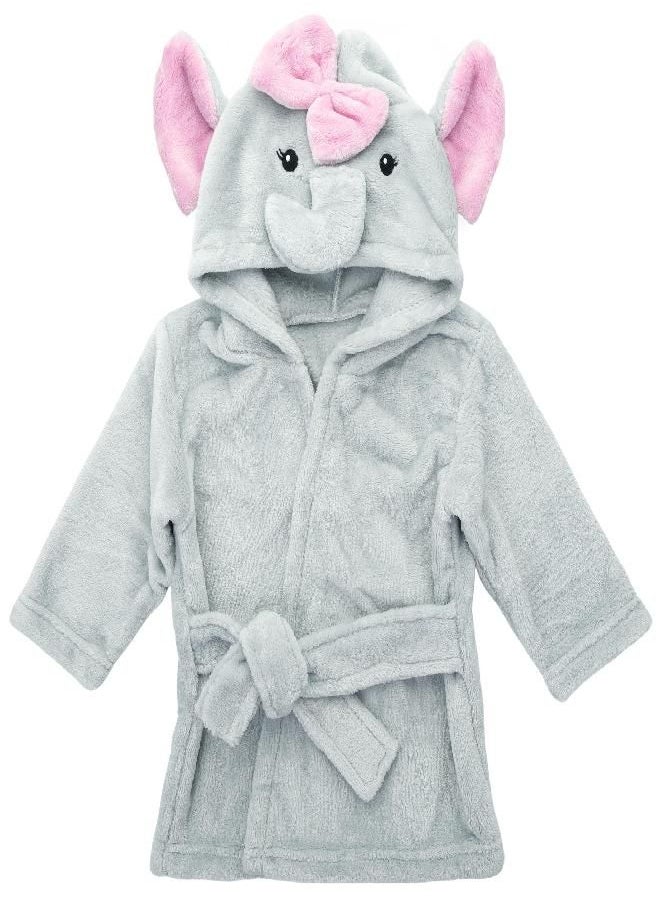 Mr. Pen - Mr. Pen- Baby Animal Face Robe, Unisex, 0-9 Month, Plush Baby Robe, Animal Face Robe, Baby Bathrobe, Elephant Bathrobe Baby, Baby Bath Robe, Hooded Baby Towels, Baby Robes, Baby Bath Towel - Image 1