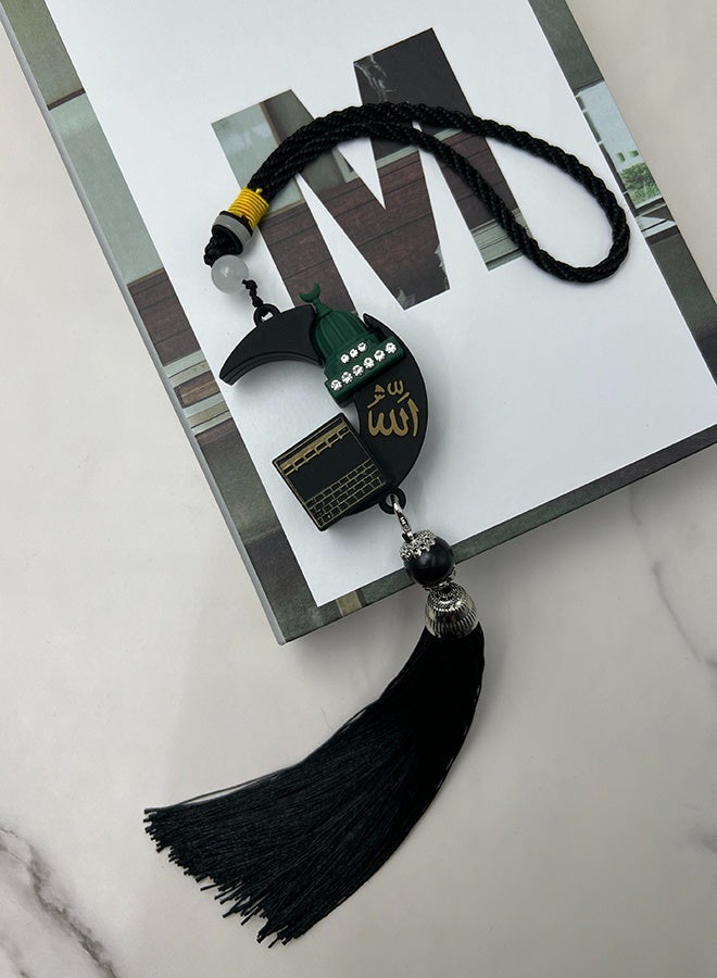 Generic High end car pendant, rearview mirror, simplified architectural design, high-end car decoration parts, interior pendant  - Image 3