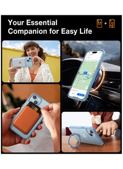 Ultra Magnetic Ostand for iPhone 15 Case [Fit for MagSafe] [Sturdy Stand & Ring Holder]Mil-Grade Shockproof Matte Anti-Scratch Slim Protective Kickstand Phone Case for iPhone 15 6.1 inch, Blue - pzsku/Z10E72BCB2EBF337B8121Z/45/_/1718907557/33b8d31e-1984-4012-bf8d-ddf3a99b6e2e