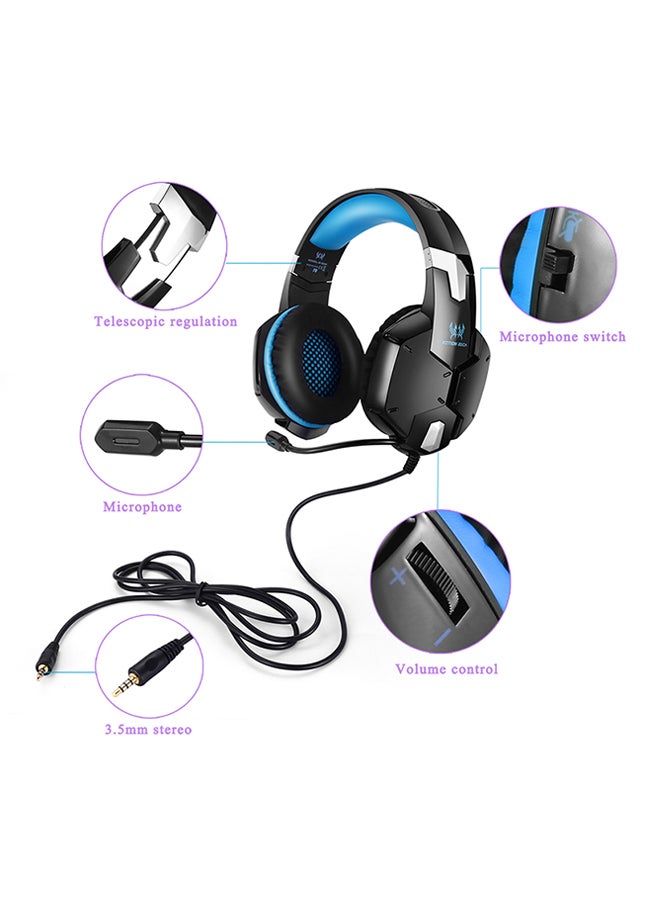 KOTION EACH Stereo Over-Ear Wired Gaming Headset With Microphone For PS4 /PS5/XOne/XSeries/NSwitch/PC - Image 4
