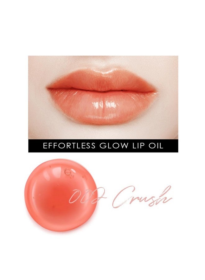 glowiest Effortless Glow Lip Oil 002 Crush: Hydrating, Nourishing, Plumping ; Nonsticky Lip Gloss, Tinted Lip Camellia Oil 0.17Oz (5Ml) - Image 5