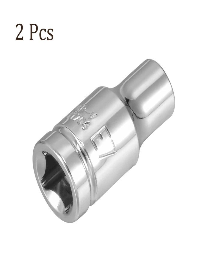 Kozelo 2pcs External Torx Shallow Socket - [1/4 Inch x E7] Square Drive for Car Mechanical Equipment Repair Use, CR-V Steel Metric Sizes - Image 5