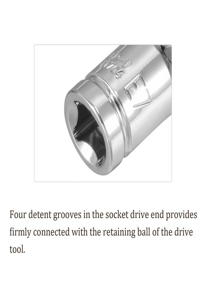 Kozelo 2pcs External Torx Shallow Socket - [1/4 Inch x E7] Square Drive for Car Mechanical Equipment Repair Use, CR-V Steel Metric Sizes - Image 2