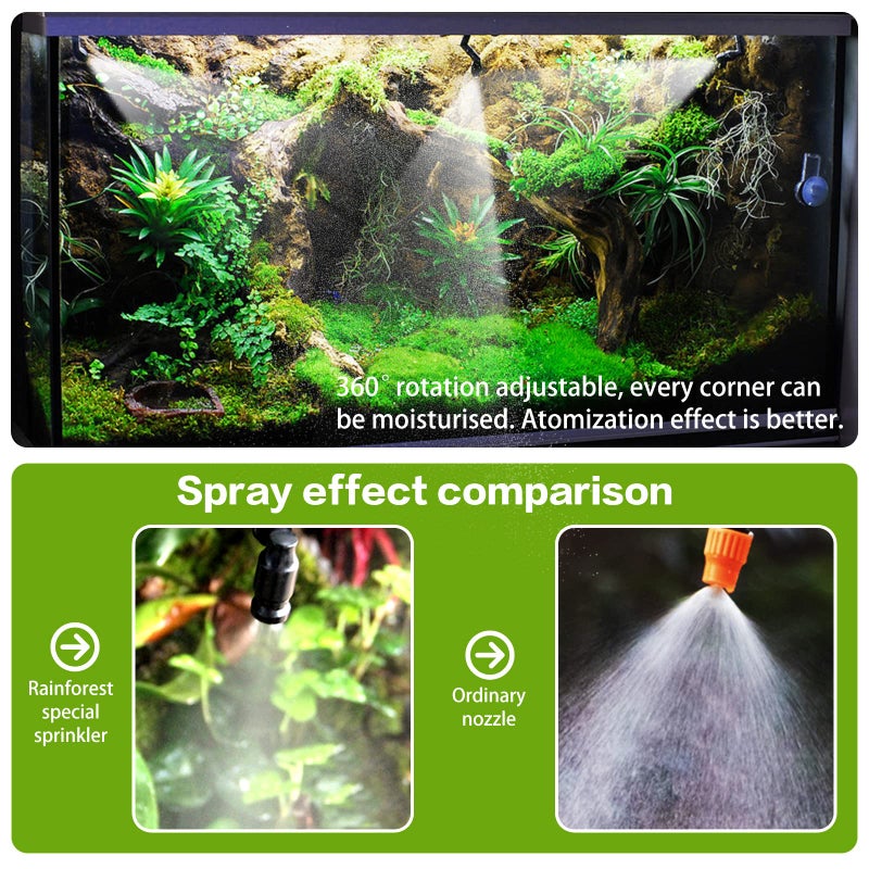 MYGIIKAKA Reptile Fogger Automatic Reptile Mister Fogger for Terrarium, Timed Terrariums Humidifiers for Chameleon/Lizard/Snake/Turtle/Frog - Image 5