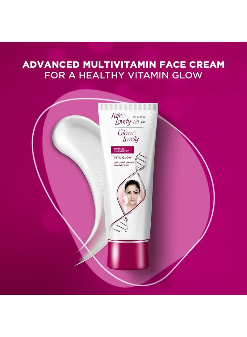 Fair & Lovely Advanced Multi Vitamin Vita Glow Face Cream 100 g + Glow & Lovely Face Wash Insta Glow 45 g - Image 2
