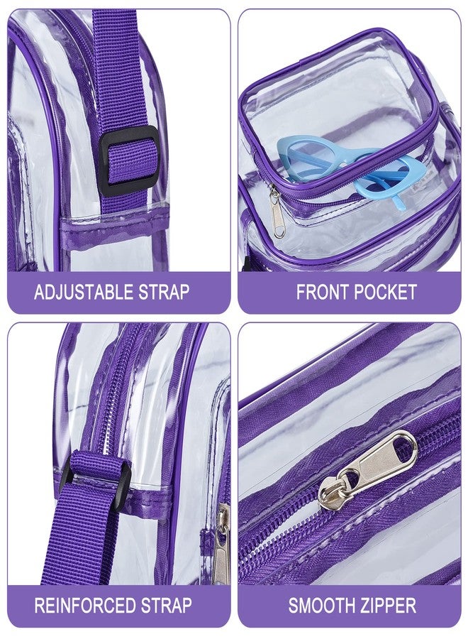 Oraben Clear Bag for Stadium Events Clear Crossbody Satchel Bag for Women Clear Purse Small Stadium Bag for Concerts Sports - Image 5