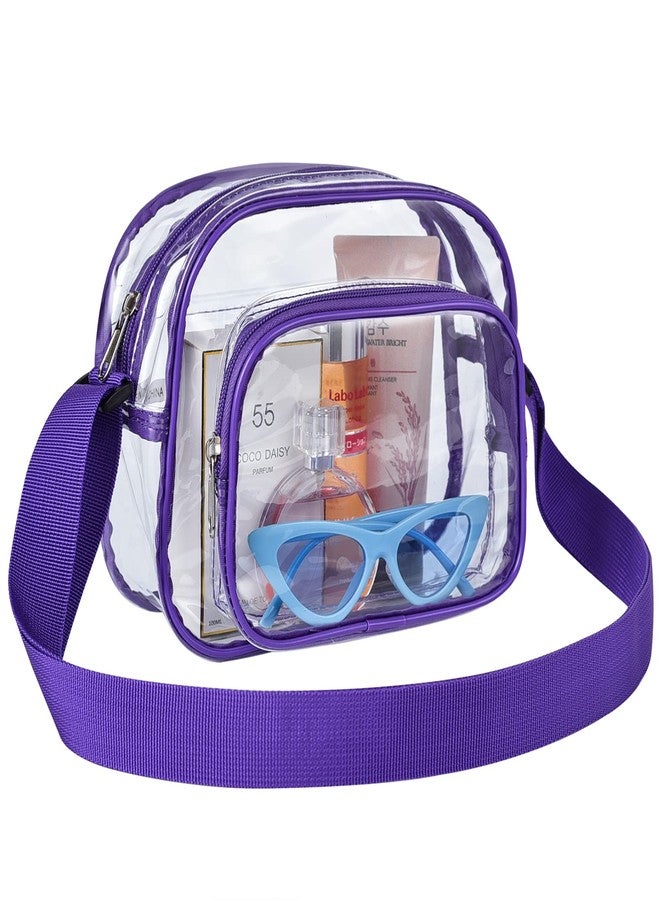 Oraben Clear Bag for Stadium Events Clear Crossbody Satchel Bag for Women Clear Purse Small Stadium Bag for Concerts Sports - Image 1