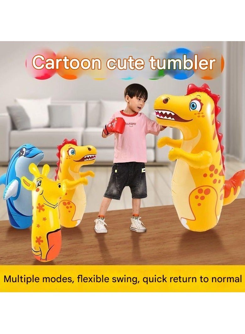 Children's boxing game, reflex ball, inflatable tumbler, 1 meter high - Image 3