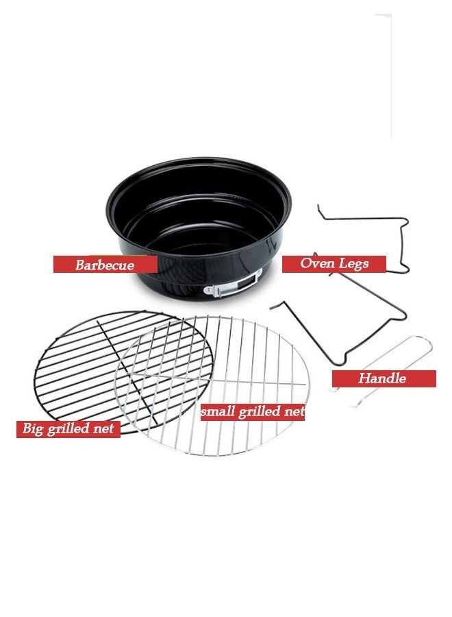 Yameem Easy-to-carry Stainless Steel Foldable Non-Rigid Round Grill - Image 4