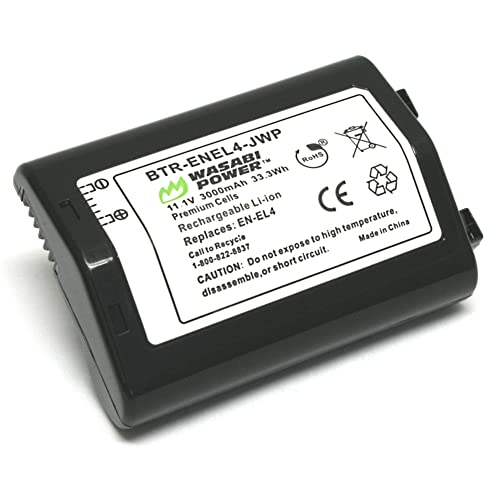 Wasabi Power Battery for Nikon EN-EL4, EN-EL4a and Nikon D2, D2H, D2Hs, D2X, D2Xs, D3, D3S, D3X, F6 - Image 1
