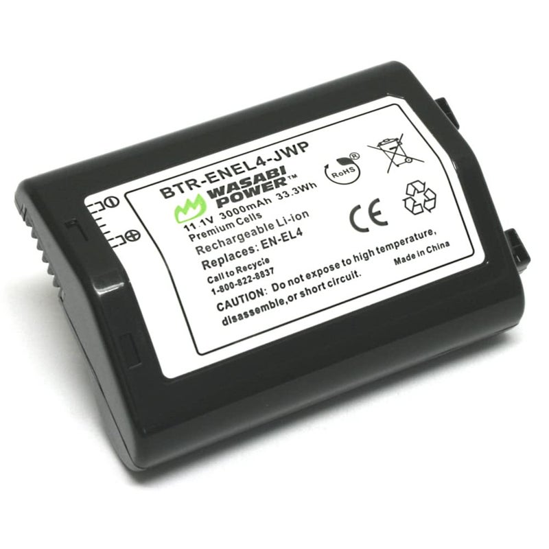 Wasabi Power Battery for Nikon EN-EL4, EN-EL4a and Nikon D2, D2H, D2Hs, D2X, D2Xs, D3, D3S, D3X, F6 - Image 5