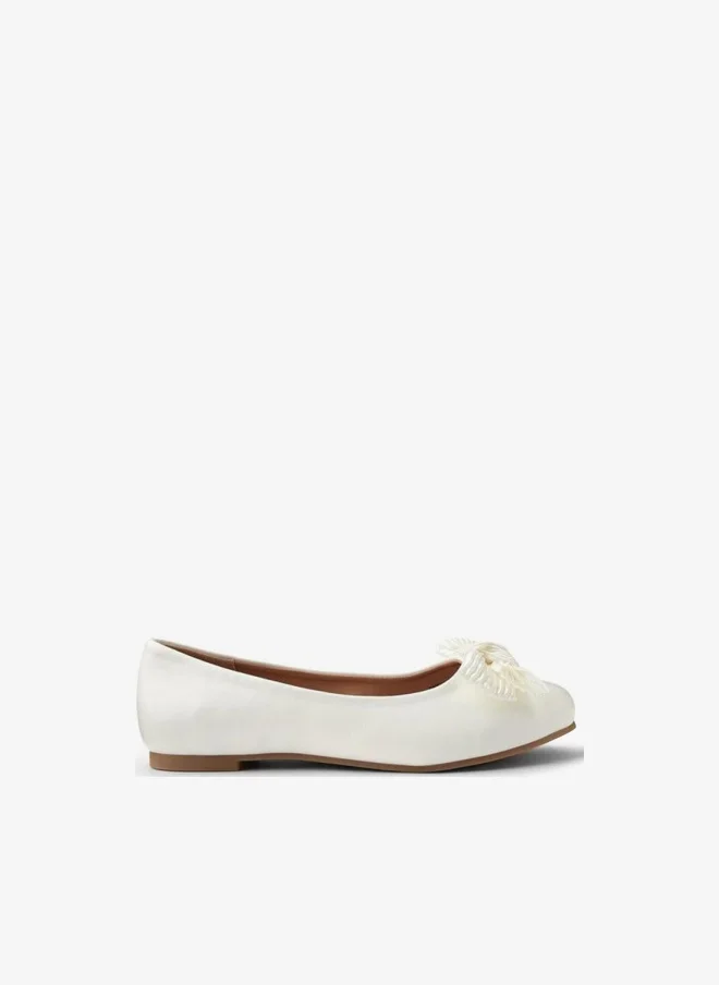 Girls Bow Detail Ballerina Shoes