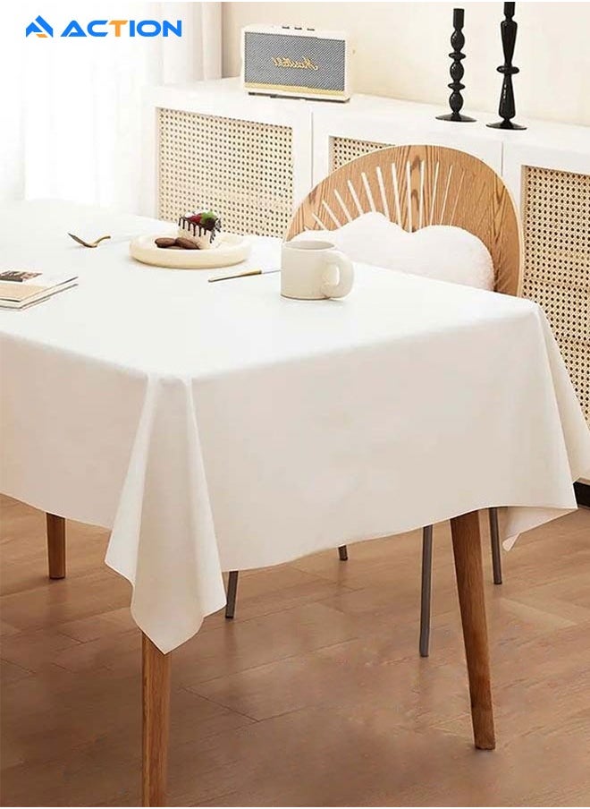 ACTION Tablecloth 140*200CM Lambskin Texture Waterproof Tablecloth Wrinkle Resistant Tablecloths Soft Leather Tablecloths  - Image 1