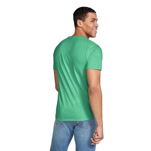 Gildan Adult Softstyle Cotton T-Shirt, Style G64000, Multipack, Heather Irish Green (2-Pack), X-Large - Image 4