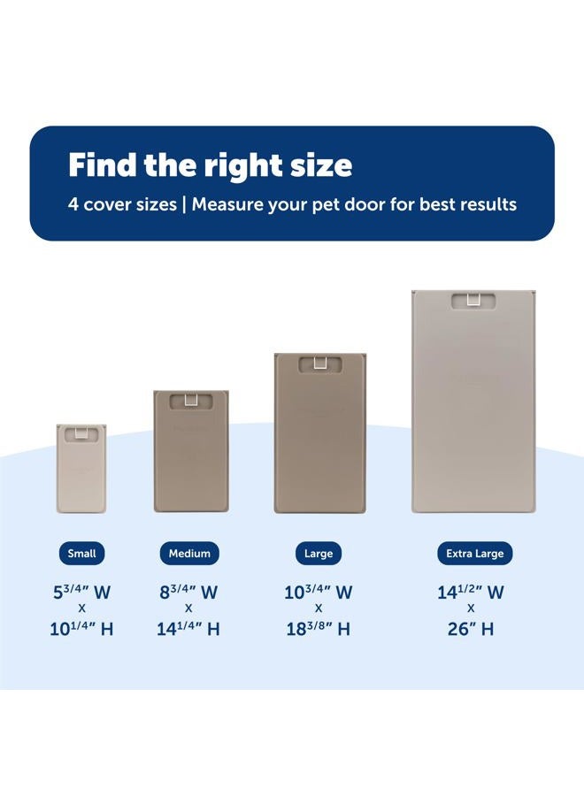 PetSafe Closing Panel Pet Door Cover - Durable, Plastic Dog Door Cover - Rust-Proof - Compatible with Select PetSafe Doors - Extra Large - 14½" x 26" - Image 4