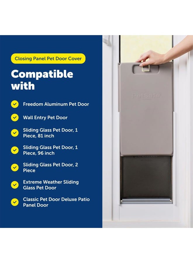 PetSafe Closing Panel Pet Door Cover - Durable, Plastic Dog Door Cover - Rust-Proof - Compatible with Select PetSafe Doors - Extra Large - 14½" x 26" - Image 5