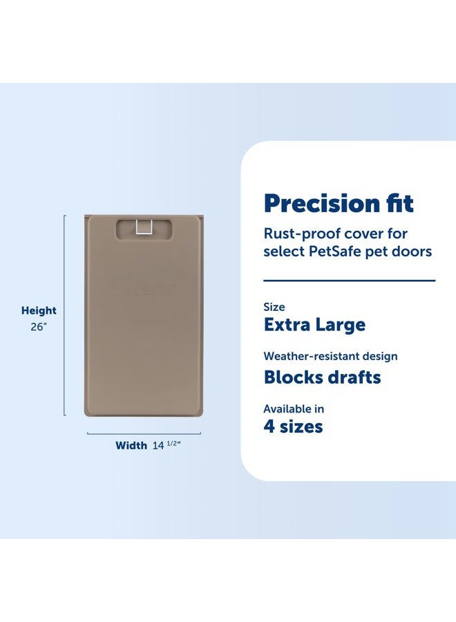 PetSafe Closing Panel Pet Door Cover - Durable, Plastic Dog Door Cover - Rust-Proof - Compatible with Select PetSafe Doors - Extra Large - 14½" x 26" - Image 3