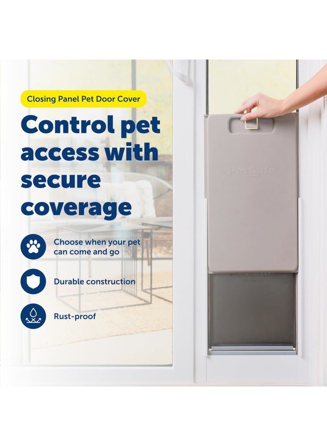 PetSafe Closing Panel Pet Door Cover - Durable, Plastic Dog Door Cover - Rust-Proof - Compatible with Select PetSafe Doors - Extra Large - 14½" x 26" - Image 2