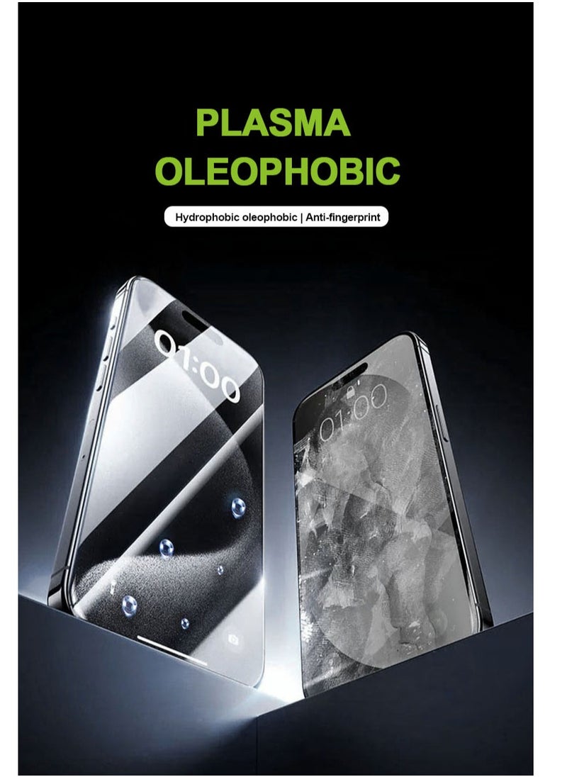 Screen Protector iPhone 16 Pro Clear, Easy Installation High Quality, 9H Hardness, A++ Grade Protect your phone screen with top-tier quality using a clear, custom-fit tempered glass protector. It features ultra-precise, effortless installation with a smart alignment frame, ensuring a perfect, bubble-free fit in one touch. Crafted from premium Asahi Japanese tempered glass, rated 9H for maximum scratch resistance, and certified A++ for durability and clarity. Supports full touch sensitivity, fingerprint resistance, and ultra-clear transparency — with a stylish black edge.