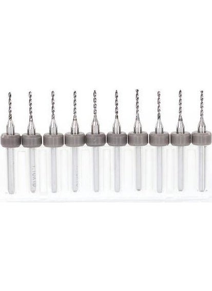 Profisher - Profi̇sher Pcb Micro Carbide Cnc Drill Bit Set of 10 1.15 mm Tungsten 18 Shank - Image 1