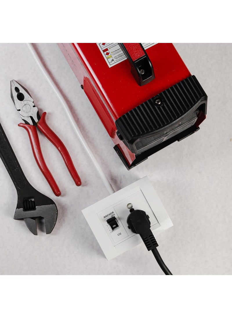 OCKO Ocko Extension Board Single 20Amp Socket 16Amp MCB Switch 16 Amp 3 Pin Plug Heavy Duty MCB Enclosure 25 mm 5 Meter Long Cable for Refrigerator AC EVehicle Charger Pack of 1 White  - Image 1