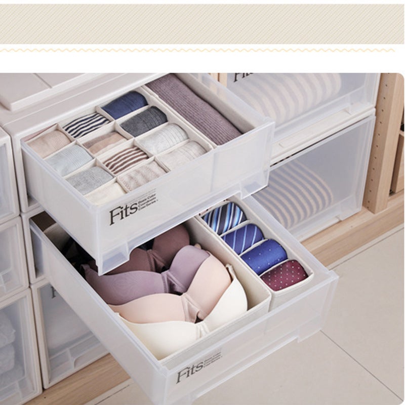 Fabric Storage Box Socks Towel Hat Finishing Bag Wardrobe Drawer Storage Box Underwear Socks - Image 2