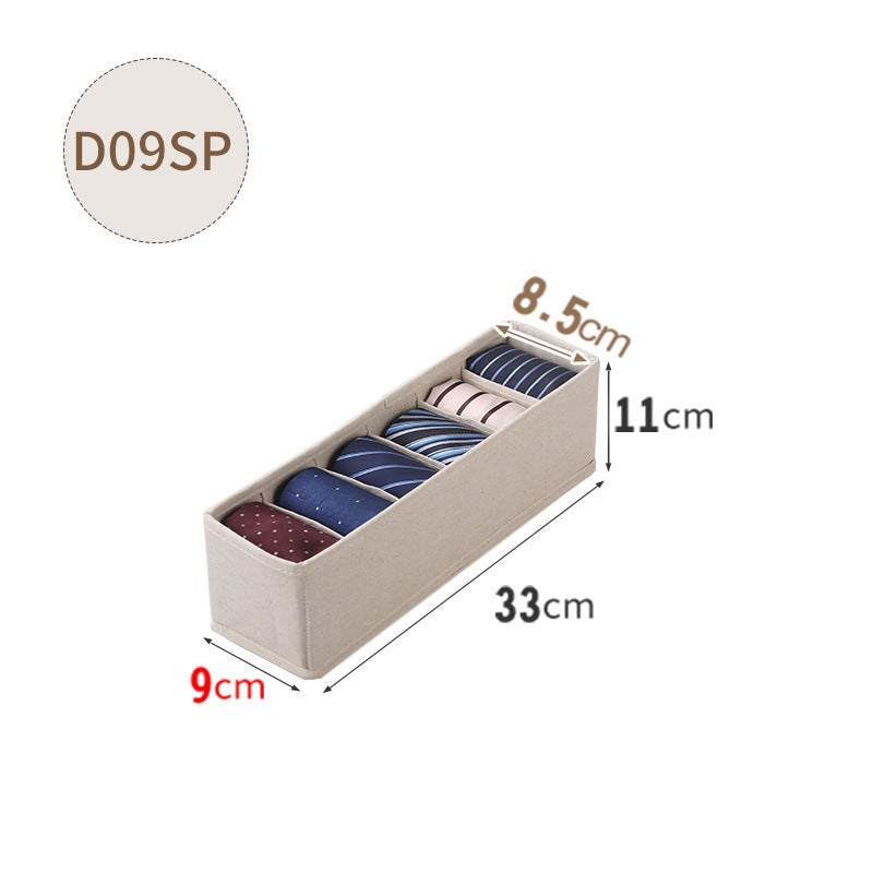 Fabric Storage Box Socks Towel Hat Finishing Bag Wardrobe Drawer Storage Box Underwear Socks - Image 1