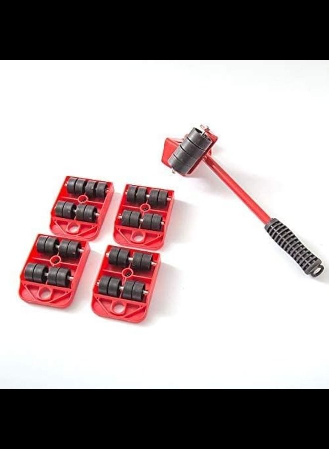 ABBASALI Heavy Furniture Moving Tool 1pc with 4pcs Panel Furniture Mover Lifter Wheels System Home Trolley Lift Transport Set - Image 2