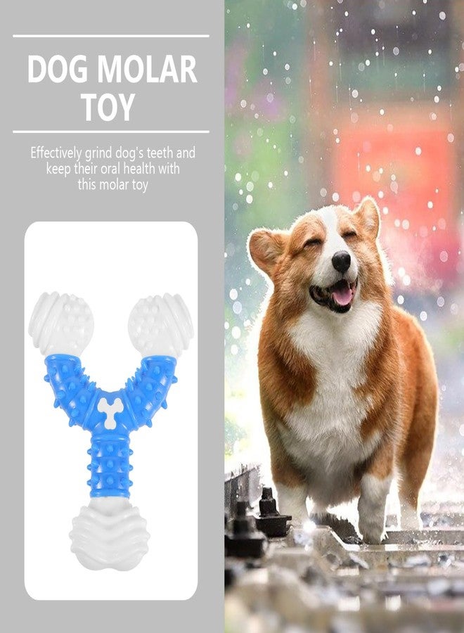 POPETPOP Chew Toy for Dogs, Dog Teething Chew Toy, Durable Nylon Chewing Toys for Dogs, Dog Toy for Small/Medium Teeth Cleaning (Blue) - Image 3