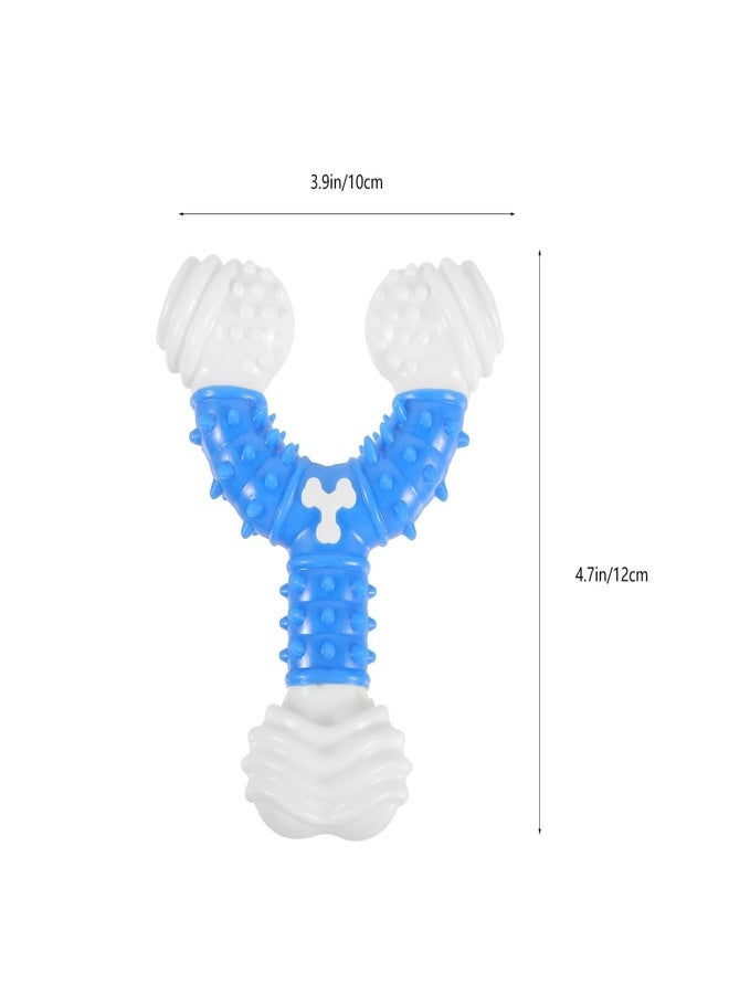 POPETPOP Chew Toy for Dogs, Dog Teething Chew Toy, Durable Nylon Chewing Toys for Dogs, Dog Toy for Small/Medium Teeth Cleaning (Blue) - Image 4