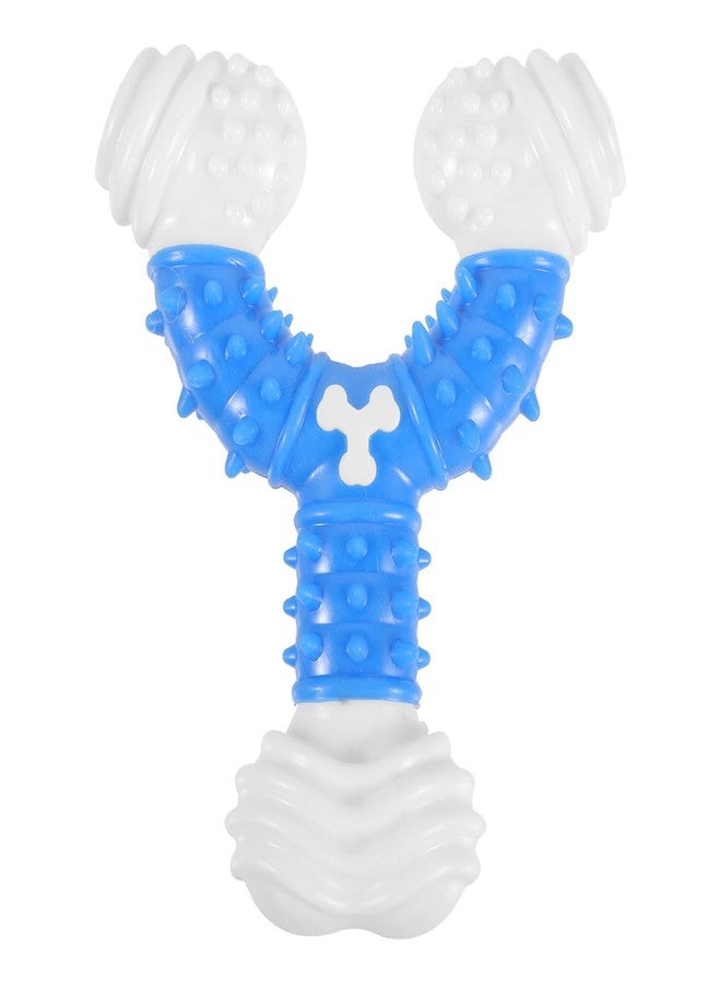 POPETPOP Chew Toy for Dogs, Dog Teething Chew Toy, Durable Nylon Chewing Toys for Dogs, Dog Toy for Small/Medium Teeth Cleaning (Blue) - Image 1