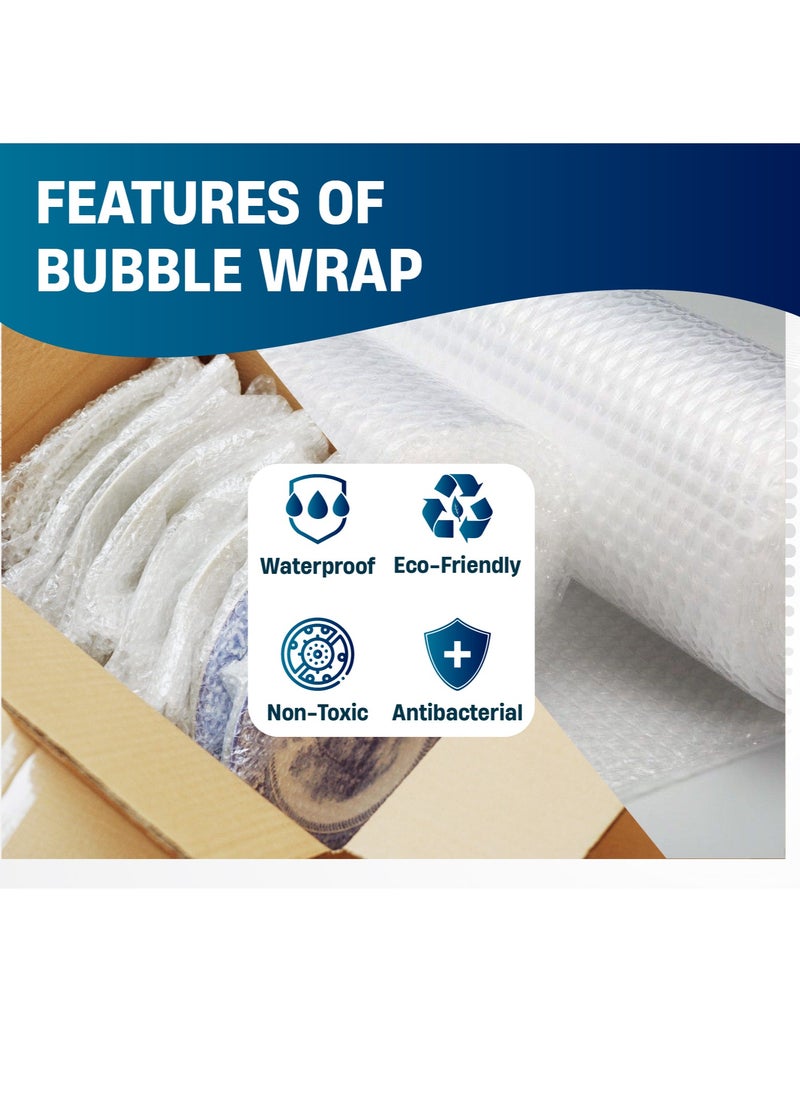 Hi Care - Bubble Wrap Roll 30 cm x 10 m Packing Bubble Roll Air Bubble Cushioning Wrap Roll for Packaging Fragile Items, Shipping, Mailing, Packing and Moving Supplies - Image 1