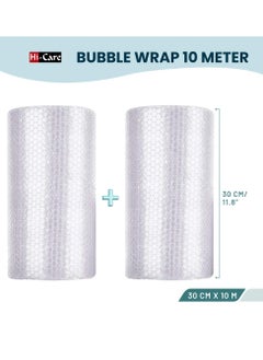 Hi Care Bubble Wrap Roll 30 cm x 10 m Packing Bubble Roll Air Bubble Cushioning Wrap Roll for Packaging Fragile Items, Shipping, Mailing, Packing and Moving Supplies  - Image 2