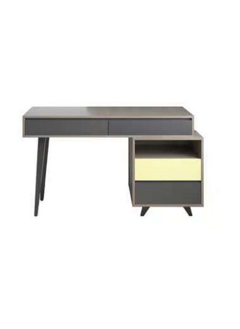 ROYALOAK Royaloak Dexter Study Desk | MDF Construction | Melamine Finish | 4 Drawers | Study Table | Table for Study | Desk | Durable & Long-lasting  - Image 2