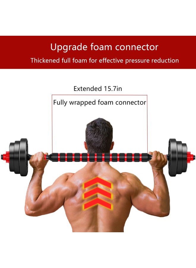 TOTOZAKUL Dumbbell-Handle-Set-20in-Dumbbell-Bars for 1 inch Weight Plate, Adjustable Dumbbell Bar Handles Sold with Connecting Rod and Nut for Training Sport Workout Gym Weightlifting Accessories - Image 4