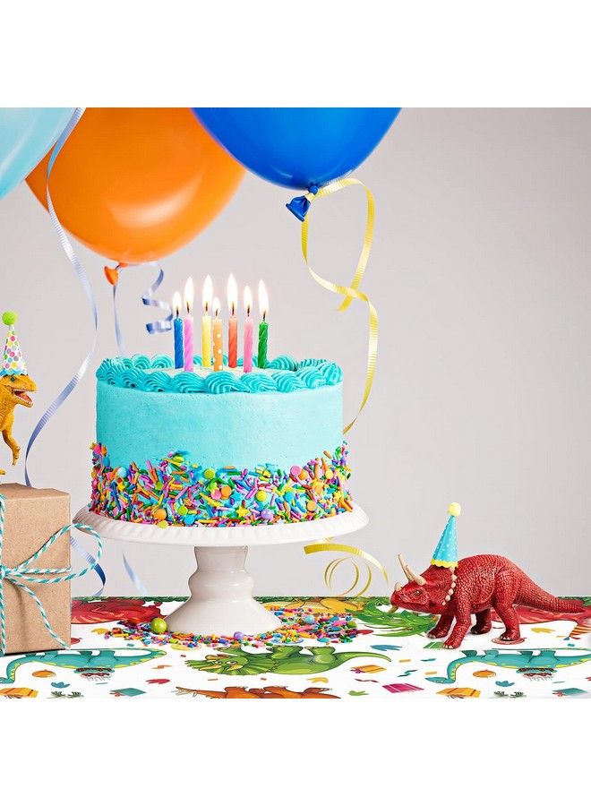 Tegeme Dinosaur Tablecloth Dinosaur Party Table Cover Disposable Plastic Waterproof Dino Print Table Cloth For Birthday Party Supplies Picnic 54 X 108 Inch(3) - Image 5