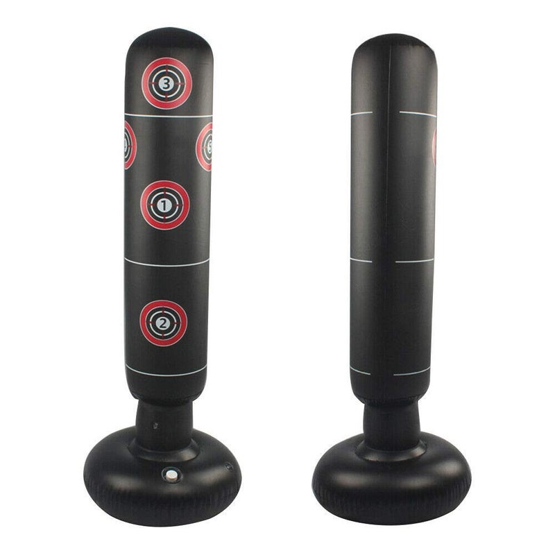 wowobjects ® Inflatable Punching Bag Free Standing Boxing Post Boxing Column Adult Kids Fitness Training - Image 5
