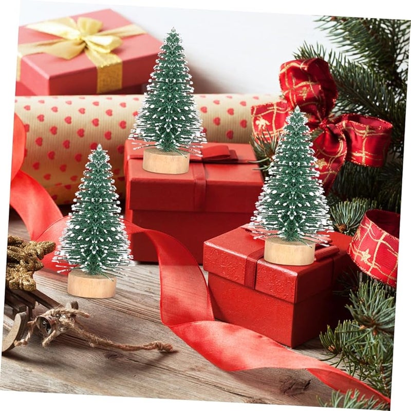 Mini Christmas Tree Decor 4 5X3X3Cm 12Pcs For Home Party Wedding Craft - Image 4