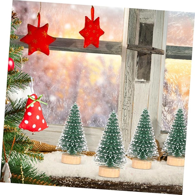 Mini Christmas Tree Decor 4 5X3X3Cm 12Pcs For Home Party Wedding Craft - Image 2
