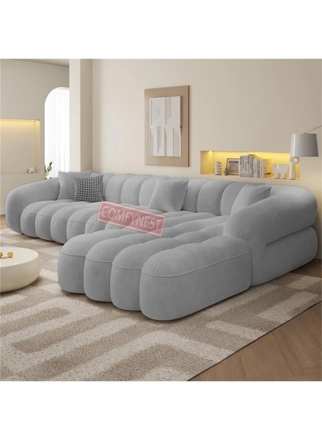 Comfynest Fabric Overstuffed Marshmallows Sofa Set Multifunctional - Image 3