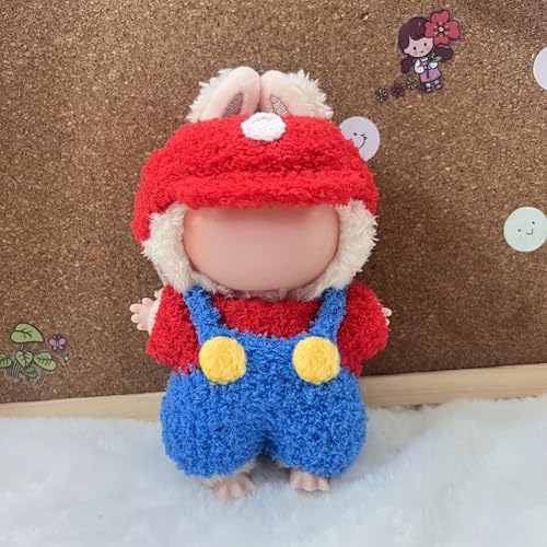 GerdfeiTawtab Clothes Fit for 17CM Doll, Fashion Doll Clothes Outfit Set Cute Theme Designer Toys Dress Accessories for Collector Fans Display Case (Red Blue Set) - Image 3