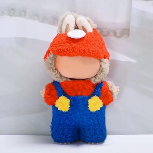 GerdfeiTawtab Clothes Fit for 17CM Doll, Fashion Doll Clothes Outfit Set Cute Theme Designer Toys Dress Accessories for Collector Fans Display Case (Red Blue Set) - Image 5