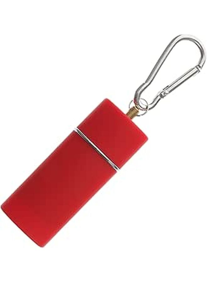 Portable Mini Metal Ashtray Keychain Rectangle Shape for Travel Car and Outdoor Use - Image 1
