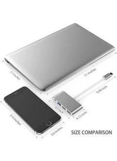 Xplore 4-in-1 USB-C Hub with Type C, USB 3.0, USB 2.0 Compatible 2020-2016 Pro 13/15/16, New Compatible Air/Sur, Chrome Book, More, Multiport Charging & Connecting Adapter  - Image 2