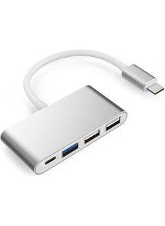 Xplore 4-in-1 USB-C Hub with Type C, USB 3.0, USB 2.0 Compatible 2020-2016 Pro 13/15/16, New Compatible Air/Sur, Chrome Book, More, Multiport Charging & Connecting Adapter  - Image 1